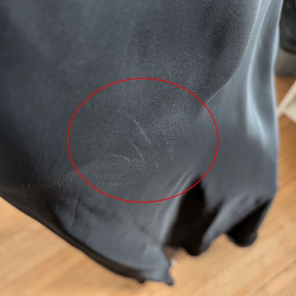 Vintage 90s Cache Prom Gown Beaded Black Cowl Siren Whimsygoth Formal Size 9 - Picture 7 of 14